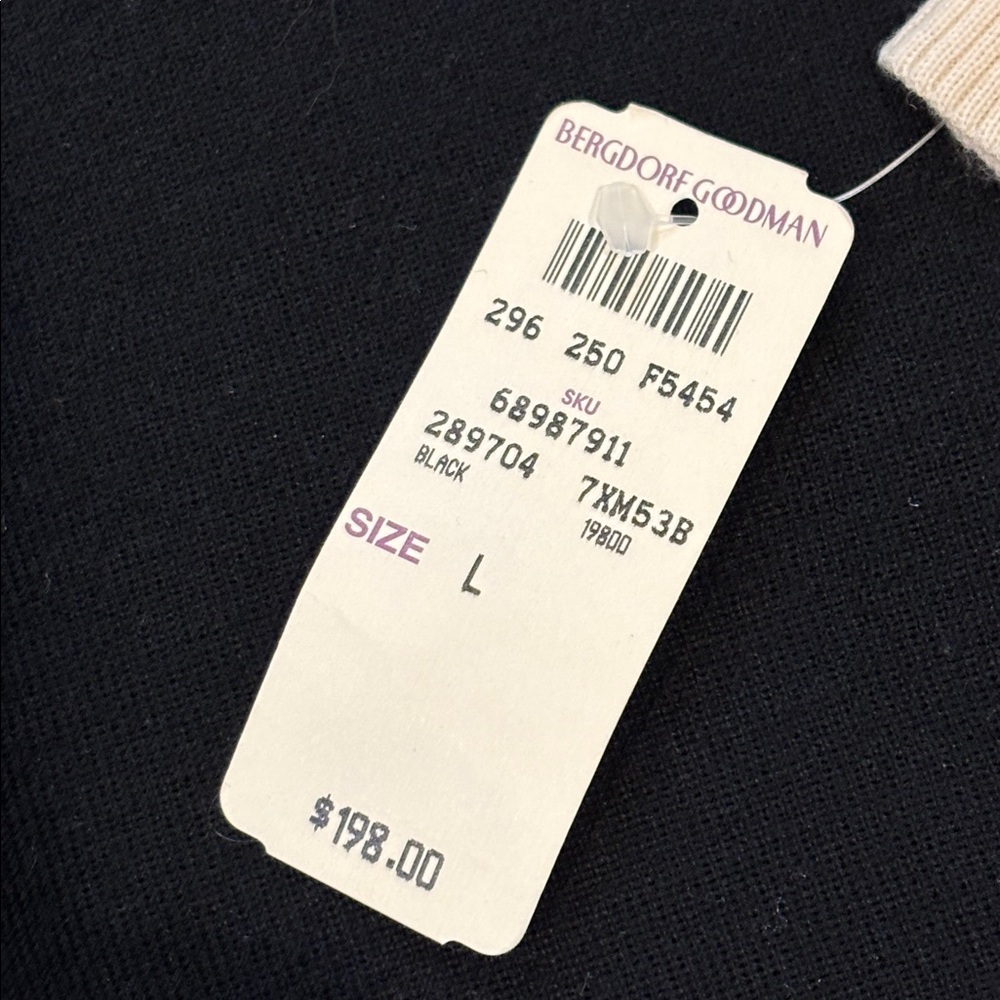 Tahari Sweater Womens large v neck Pullover NWT from Bergdorf Goodman - Picture 5 of 9